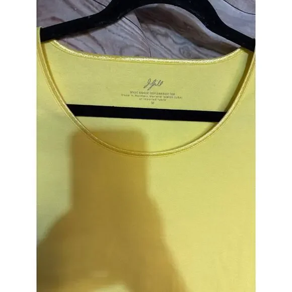 J.JILL shirt yellow size M medium - Picture 2 of 3